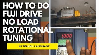 How to do Fuji lift LM1 Gearless drive no load rotational tuning