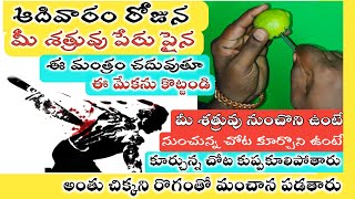 Shatru Nashak Mantra in Telugu || E Mantram Tho Nimmakaaya Paina Meku Kottandi