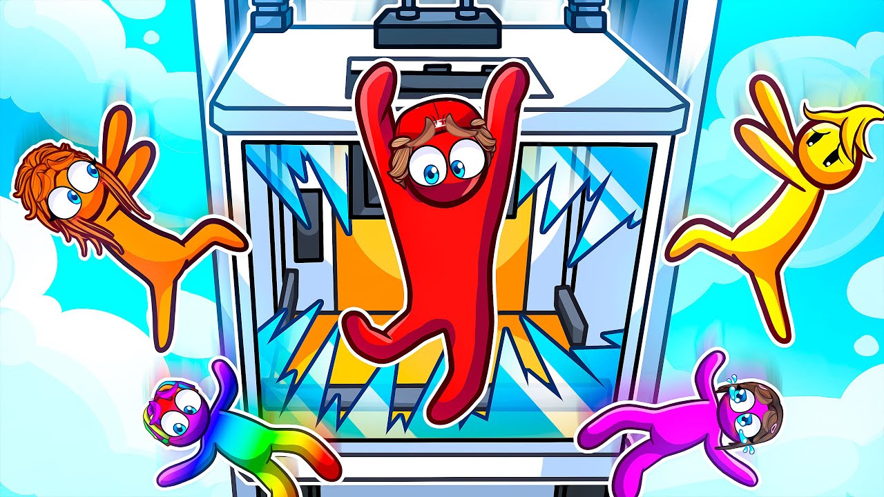 6 amis dans une ASCENSEUR sur Gang Beast !