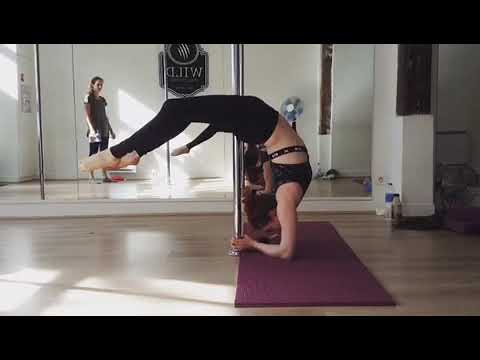 Anna G. Poledance Back Flexibility Backbend balance