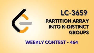 Leetcode 3659 | Partition Array Into K-Distinct Groups | Weekly Contest 464 | Hindi | Java