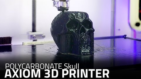 AXIOM 3D Printed Celtic Skull in Polycarbonate