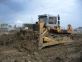 Old russian dozer tractor T-330