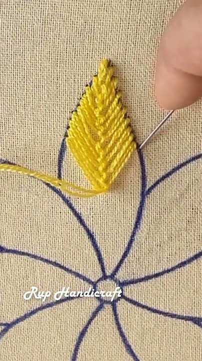 flower embroidery shorts videos #shortsvideo #reels