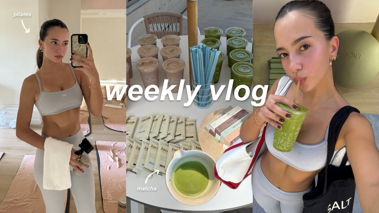 cozy and productive 🪽 | pilates, last beach days, new matcha, & hosting a game night