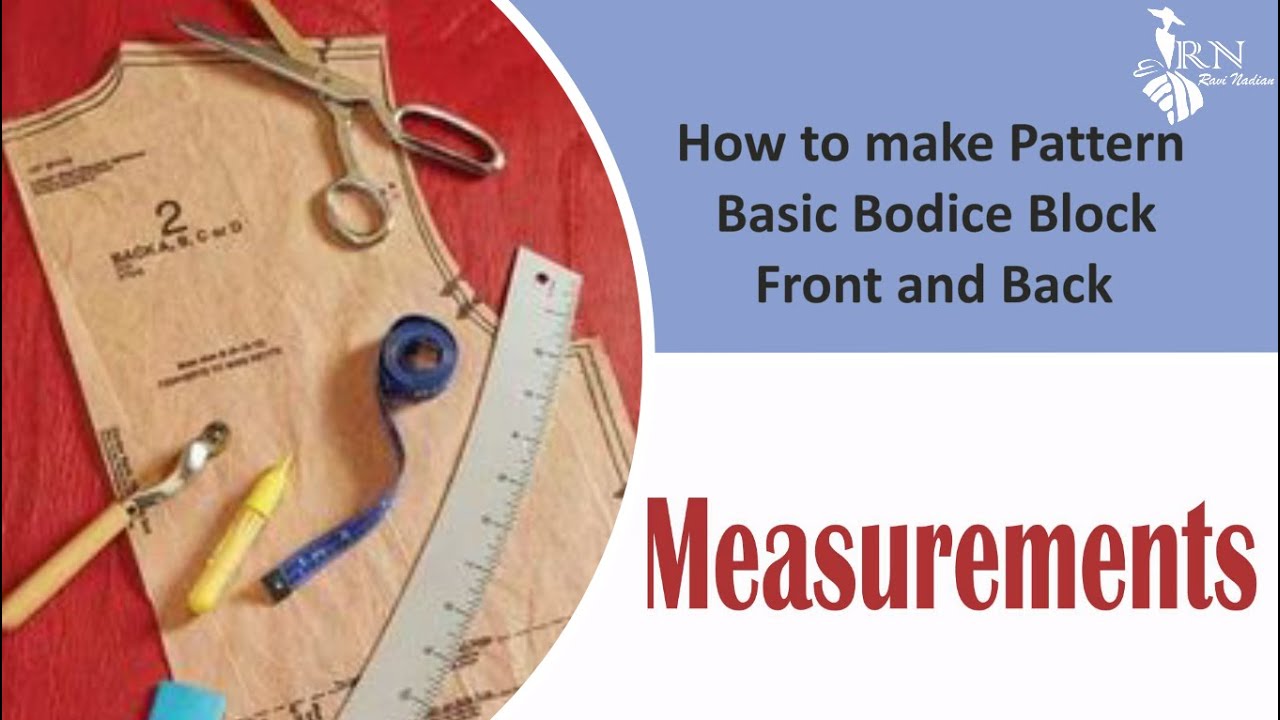 How to make Basic Bodice Block Pattern (Front & Back) in Tuka Cad By ...