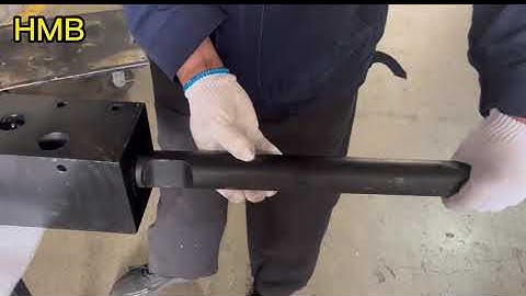 How to remove and replace the chisel of HMB hydraulic breaker?