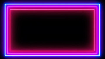 Neon Light | Glowing Light | Neon Frame | Glowing Frame | Neon Border | Glowing Border