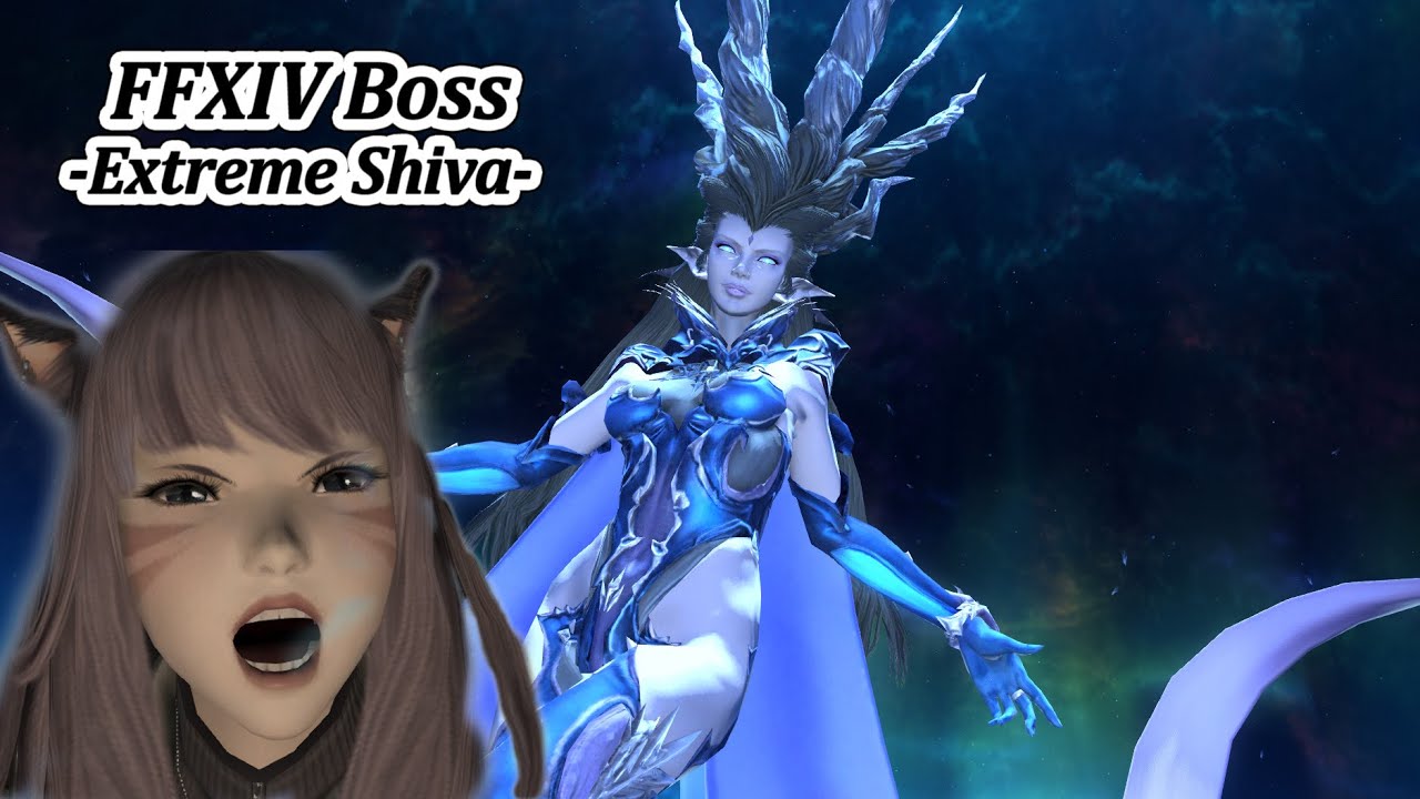 新生FF14 極シヴァ討滅戦攻略! 竜騎士視点-Shiva Extreme Dragon- - YouTube