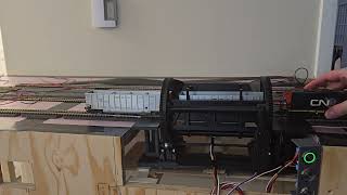 leveling, tweaking and testing the rotary dumper on the freemo module