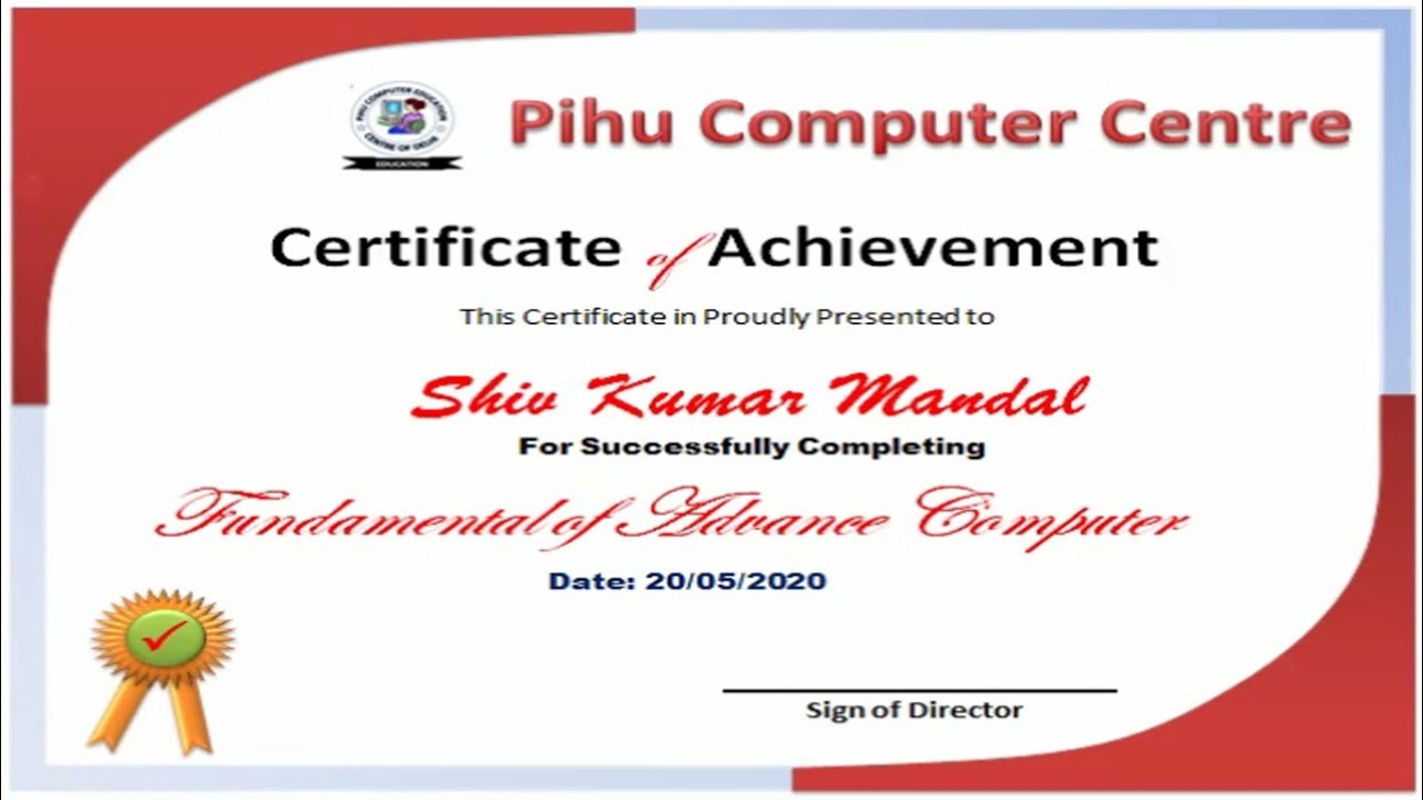 Make certificate