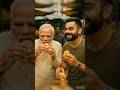 Narendra Modi and Virat Kohli eat bada pao at Market #narendramodi #viratkohli #modiji #virat
