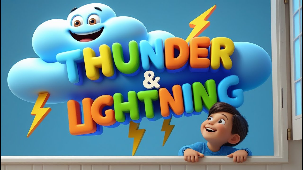 Flash & Boom! ⚡ Lightning & Thunder Song for Kids