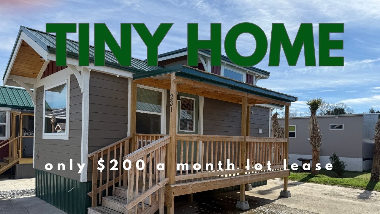 SOLD: TINY HOME 10x24 model home with lot lease of $200