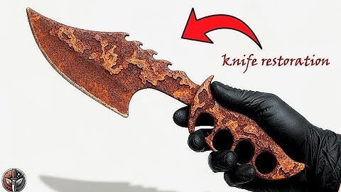 Restoration of a rusty knife