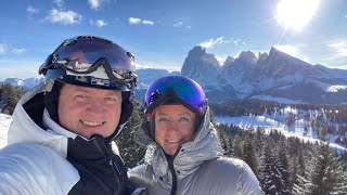 Skifahren Südtirol, St. Ulrich, Seiser Alm, Sellaronda, 01 2023, 4K