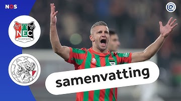 DUBIEUS DOELPUNT en RODE KAART in STRIJD om PLEK DRIE | Samenvatting NEC - Ajax