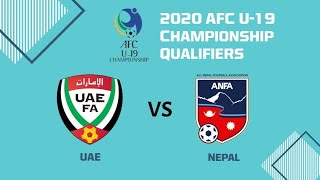 nepal u19 vs uae u19 Afc u19 ufc championship qualifire