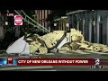 City of New Orleans without power due to Ida