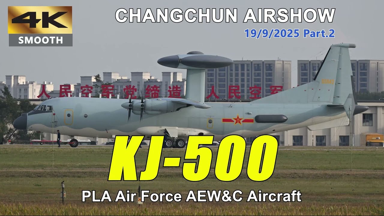 The New Edge of China’s Air Power: KJ-500 AWACS Flight Show @ Changchun Airshow 20/9/2025 Part.2