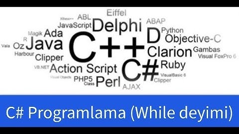C# programlama (While Döngüsü)
