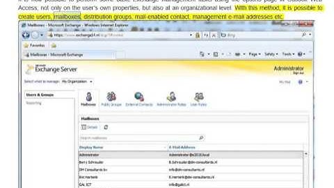 3 6 Exchange Control Panel