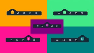 Animated Material Mobile Navigation or Tab Interface using HTML, CSS & JavaScript | Step by Step screenshot 5