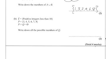iGCSE Maths Nov 2007 3H Qu 7 @Monkton - Sets