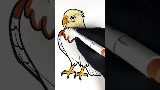 Eagle 🦅 #asmr #eagles #coloring #relaxingvideo #satisfyingvideo