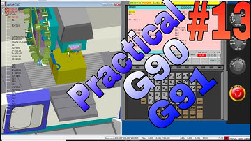 #13|| Absolute G90||Incremental G91||vmc programming..