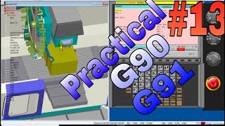 #13|| Absolute G90||Incremental G91||vmc programming..