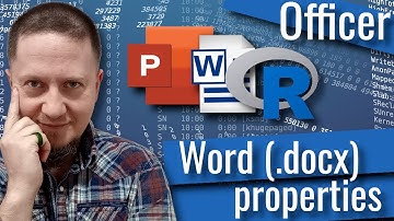 R Officer - Word (.docx) properties