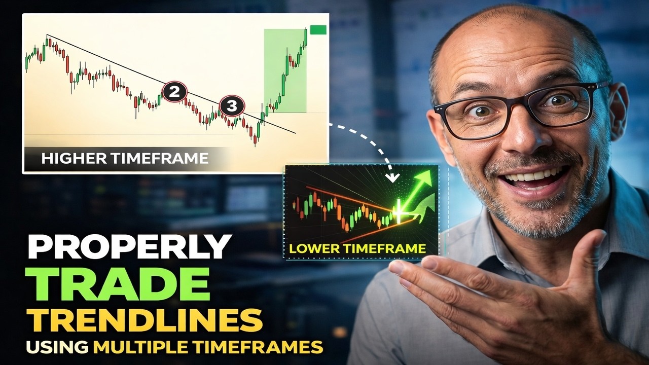 How to Properly Trade Trendlines Using Multiple Timeframes - YouTube