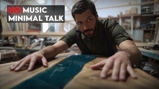 The Build That Beat Me – Green Oak & Epoxy Table [No Music, Minimal Talk]