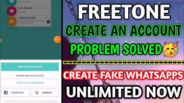 Freetone Create an account Problem fix💯|Virtual number for Fake WhatsApp account 2023|OYT Mentor
