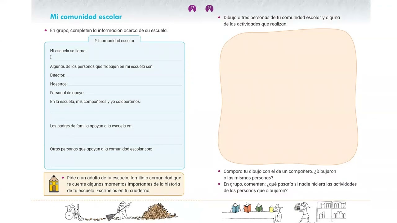 1ER. GRADO CONOCIMIENTO DEL MEDIO, Aprendo a convivir en mi escuela