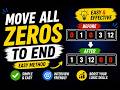 Move All Zeros to End of Array🔥