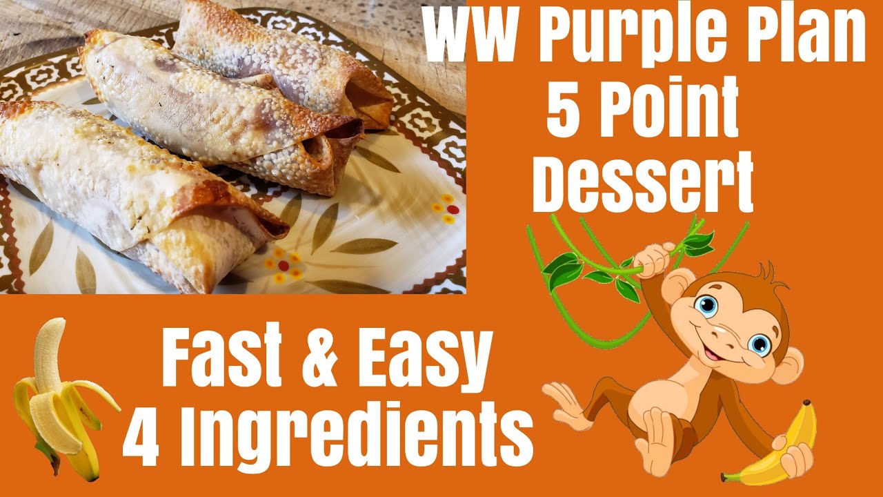 WW Purple Plan| 5 Point Dessert| 4 Ingredients|Banana