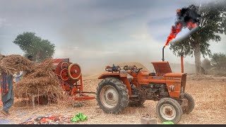 Fiat tractor thresher performance# zohan tractor channel!#tractor video