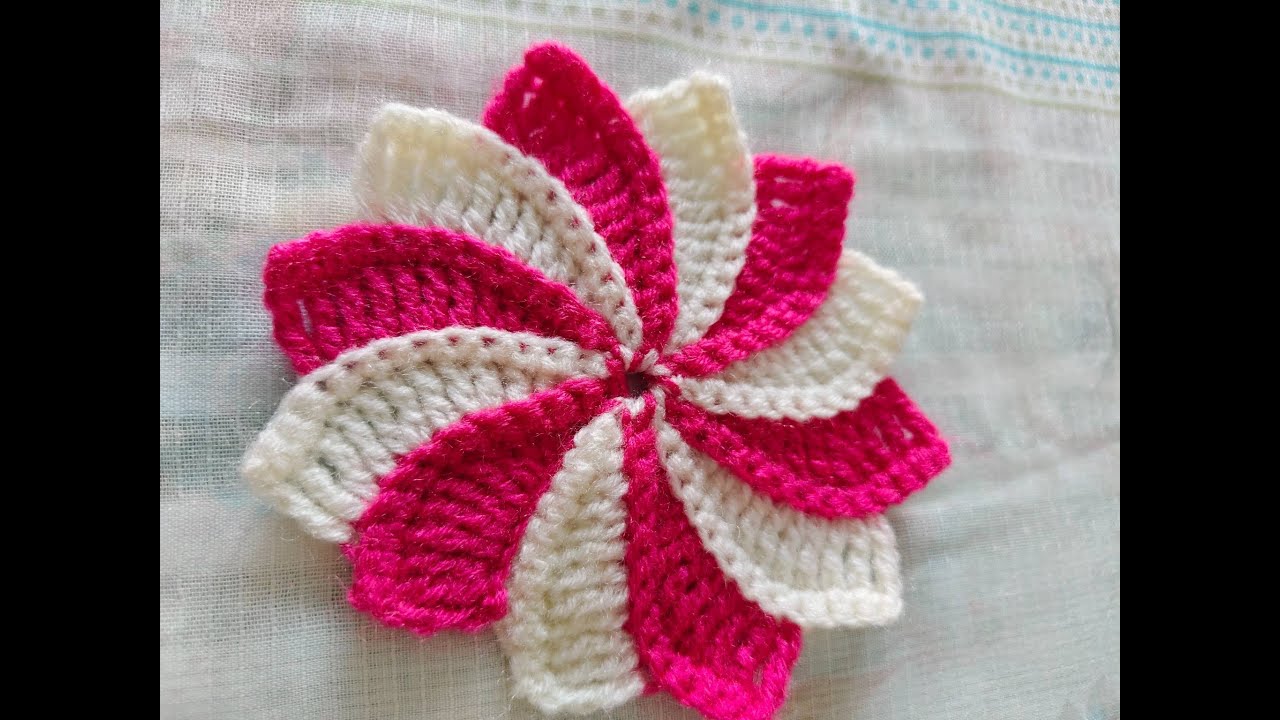 Stunning Twisted Petal Crochet Coaster | Step-by-Step Tutorial