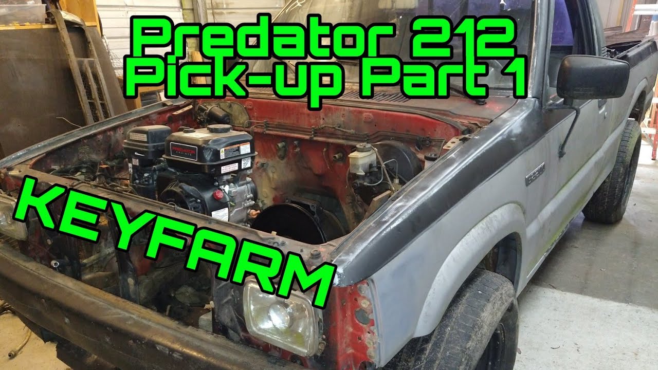 Predator 212 gokart truck. A 6.5 horsepower Keyfarm truck companion to the predator 212 tractor