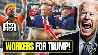 Trump SHOCKS New York City! Throws Campaign RALLY in Streets of Downtown Manhattan, Workers CHEER🇺🇸