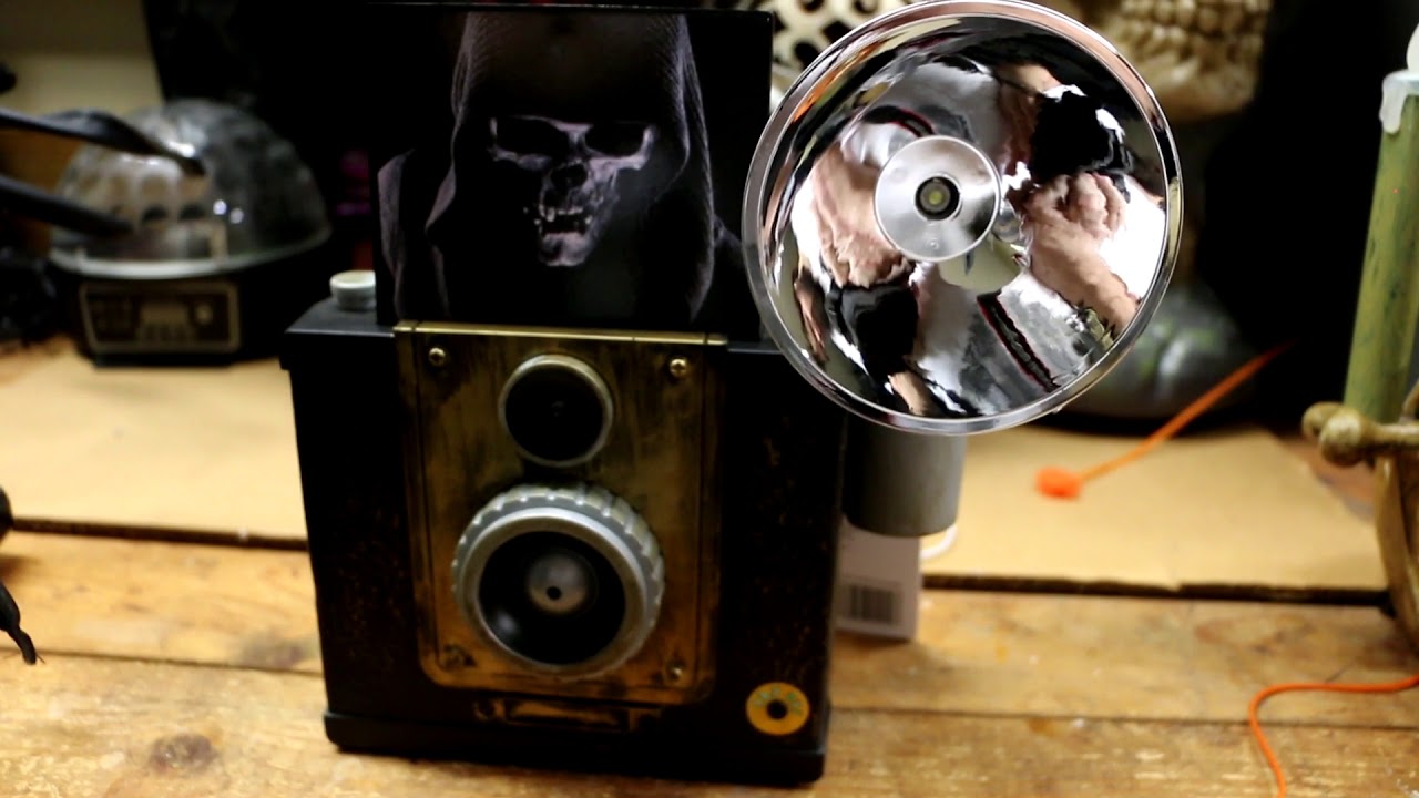 Animated Haunted Camera Halloween Decoration YouTube