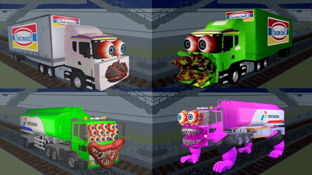 Compilation There's Horror Secret Place Indomaret Truck VS Pertamina Truck 😱 SAKURA SCHOOL SIMULATOR