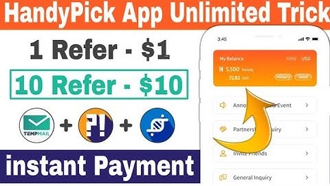 Handy pick unlimited trick - Handy pick refer trick || unlimited refer trick || Handy pick