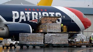 New England Patriots fly 1.2 million protective masks from China after 'challenging' operation