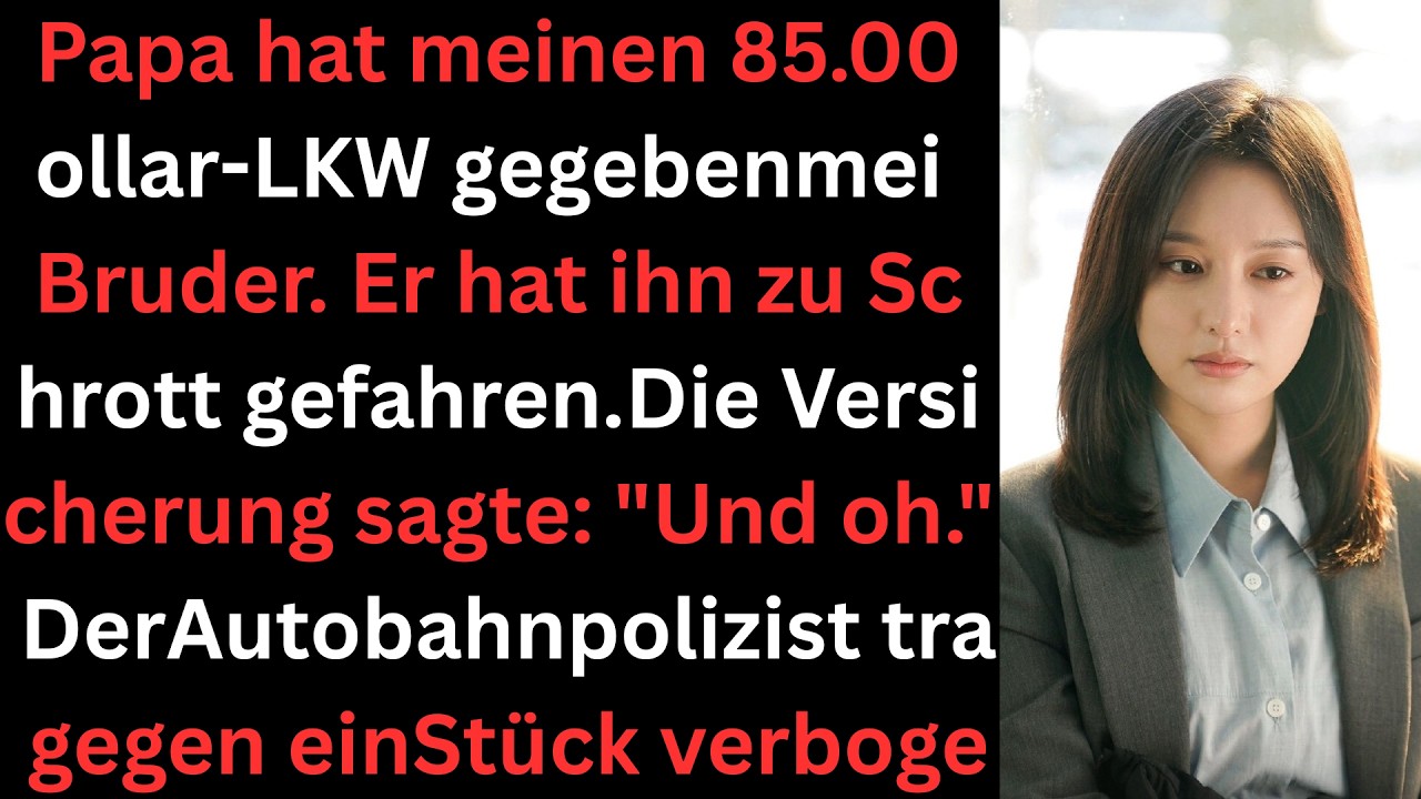 Mein Vater gab meinem Bruder meinen 85.000$-Truck. Er zerstörte ihn. Die Versicherung sagte…