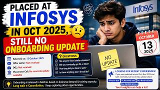 Placed at Infosys in Oct 2025 But Still No Onboarding Update | Infosys SE | DSE | SP Offer & Joining