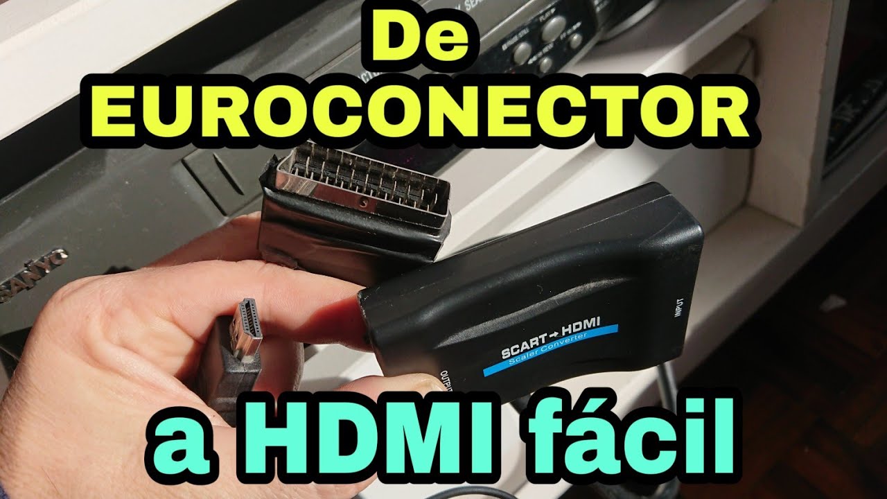 HDMI SCART Convertidor HDMI a SCART Tihokile Adaptador de HDMI a  Euroconector Salida Euroconector…