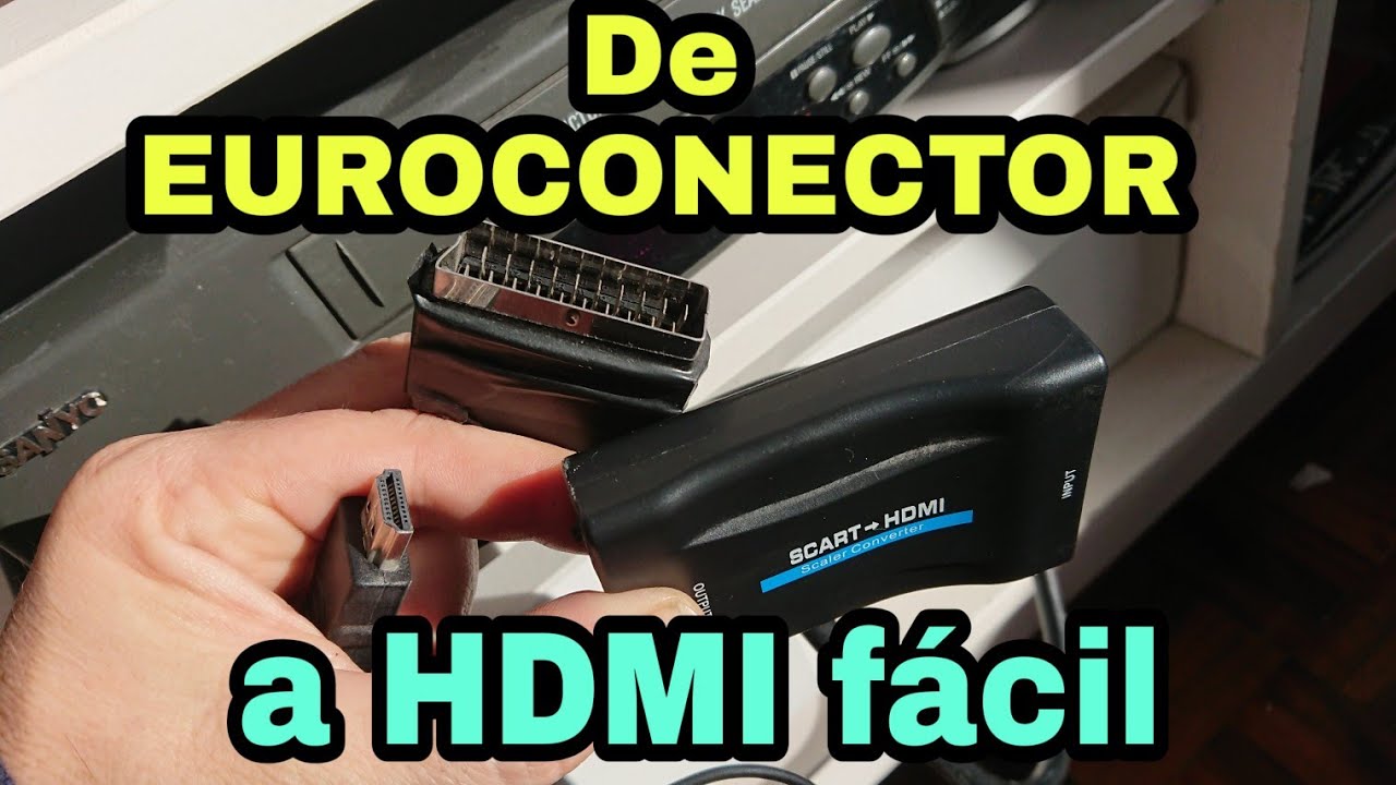 AIFHDAUF Conversor de euroconector a HDMI con Cable HDMI, Entrada